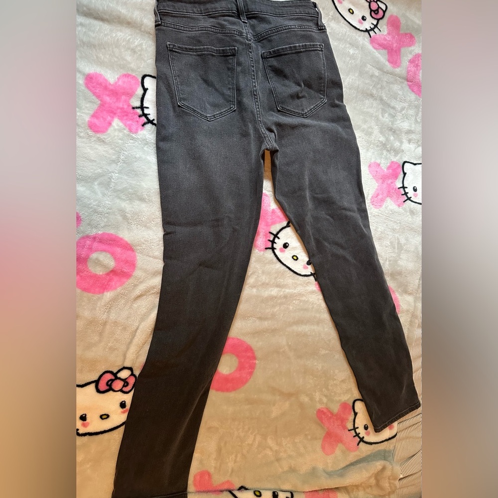 Women’s Old Navy black denim high rise wow straight jeans size 4 - Picture 5 of 5